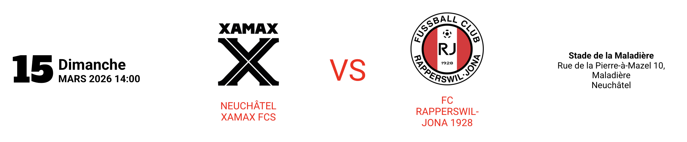 NEUCHÂTEL XAMAX FCS vs FC Rapperswil-Jona 1928