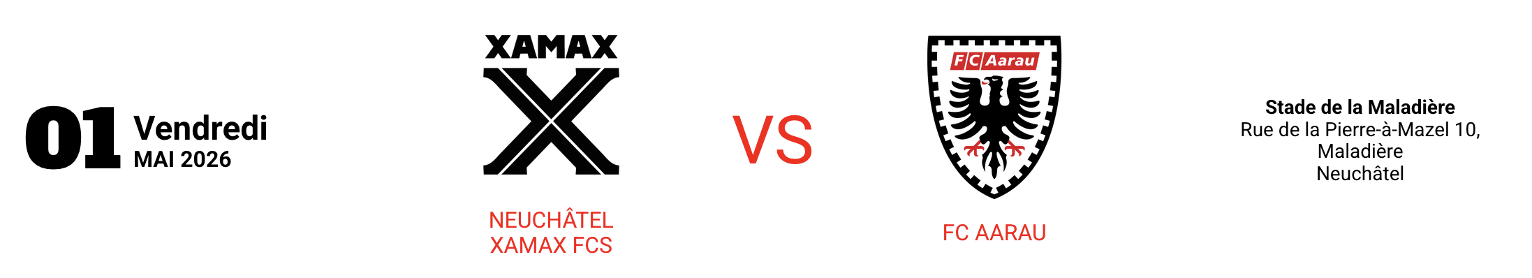 NEUCHÂTEL XAMAX FCS vs FC Aarau 