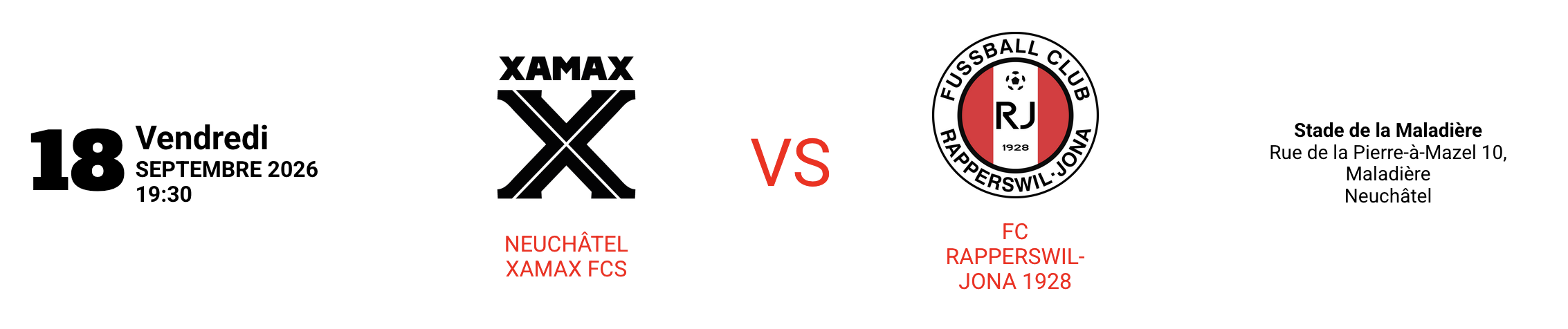 NEUCHÂTEL XAMAX FCS vs FC Rapperswil-Jona 1928
